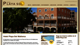 What Playasol-mallorca.com website looked like in 2017 (6 years ago)