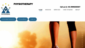 What Physioheal.com website looked like in 2017 (6 years ago)