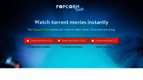 What Popcorn-time.ch website looked like in 2017 (6 years ago)