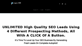 What Prospectsio.com website looked like in 2017 (8 years ago)