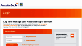 What Portal.australiansuper.com website looked like in 2017 (6 years ago)