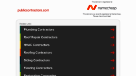What Publiccontractors.com website looked like in 2017 (6 years ago)