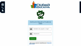 What Prudenciadaza.ciudadeducativa.com website looked like in 2017 (6 years ago)