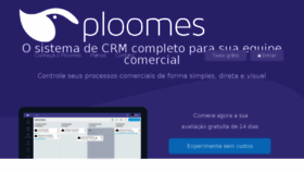 What Ploomes.com website looked like in 2017 (6 years ago)
