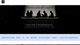 What Politicsmeanspolitics.com website looked like in 2017 (6 years ago)