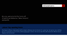 What Passports.govt.nz website looked like in 2017 (6 years ago)