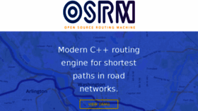 What Project-osrm.org website looked like in 2017 (6 years ago)