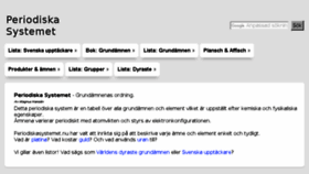 What Periodiskasystemet.nu website looked like in 2017 (8 years ago)