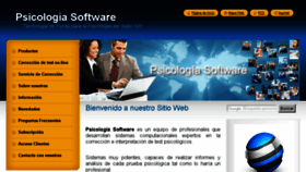 What Psicologia-software.com website looked like in 2017 (6 years ago)