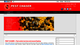 What Pestchaser.com.au website looked like in 2017 (6 years ago)