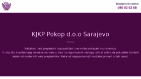 What Pokop.ba website looked like in 2017 (6 years ago)