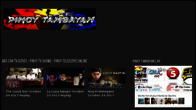 What Pinoytambayan.live website looked like in 2017 (6 years ago)