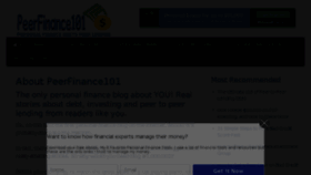 What Peerfinance101.com website looked like in 2017 (6 years ago)
