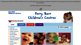 What Perrybarrchildrenscentres.org.uk website looked like in 2017 (6 years ago)