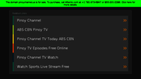 What Pinoychannel.us website looked like in 2017 (6 years ago)
