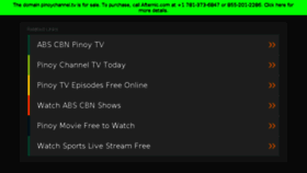 What Pinoychannel.tv website looked like in 2017 (6 years ago)