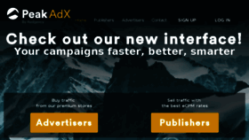 What Peakadx.com website looked like in 2017 (6 years ago)