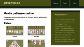 What Patienser.se website looked like in 2017 (7 years ago)