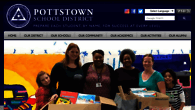 What Pottstownschools.org website looked like in 2017 (6 years ago)