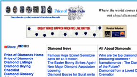 What Priceofdiamonds.org website looked like in 2017 (6 years ago)