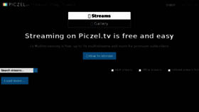 What Piczel.tv website looked like in 2017 (6 years ago)