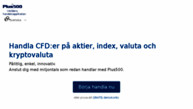 What Plus500.se website looked like in 2017 (6 years ago)