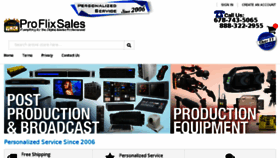 What Proflixsales.com website looked like in 2017 (6 years ago)