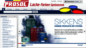 What Prosol-farben.de website looked like in 2017 (6 years ago)