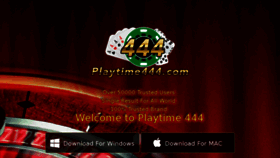 What Playtime444.com website looked like in 2017 (6 years ago)