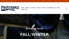 What Pinstripesclothing.com website looked like in 2017 (6 years ago)