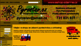 What Pyrostav.cz website looked like in 2017 (6 years ago)