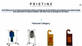 What Pristine.co.uk website looked like in 2017 (6 years ago)