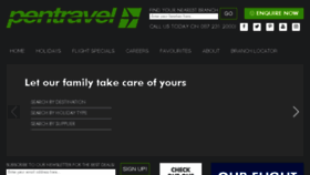 What Pentravel.co.za website looked like in 2017 (6 years ago)