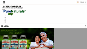 What Purenaturals.co website looked like in 2017 (6 years ago)