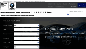 What Parts.bmwofsouthatlanta.com website looked like in 2017 (6 years ago)