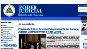 What Poderjudicial.gob.ni website looked like in 2017 (6 years ago)