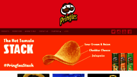 What Pringles.com website looked like in 2017 (6 years ago)