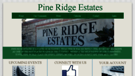 What Pineridgehoa.org website looked like in 2017 (6 years ago)