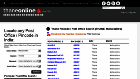 What Pincode.thaneonline.in website looked like in 2017 (6 years ago)