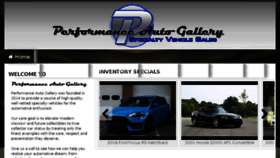 What Performanceautogallery.com website looked like in 2017 (6 years ago)