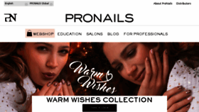 What Pronails.es website looked like in 2017 (6 years ago)