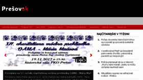 What Presovak.sk website looked like in 2017 (6 years ago)