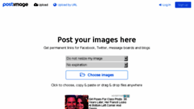 What Postimg.io website looked like in 2017 (8 years ago)