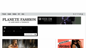 What Planetefashion.com website looked like in 2017 (6 years ago)