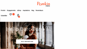 What Pomkin.fr website looked like in 2017 (6 years ago)