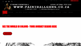 What Paintballguns.co.za website looked like in 2017 (6 years ago)