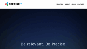 What Precise.tv website looked like in 2017 (7 years ago)