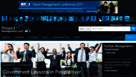 What Projectmanagement.com website looked like in 2017 (7 years ago)