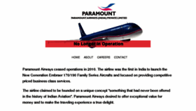What Paramountairways.com website looked like in 2017 (6 years ago)