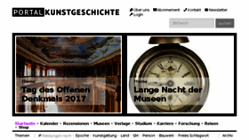 What Portalkunstgeschichte.de website looked like in 2017 (6 years ago)